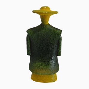 Green Poncho Sculpture from Kosta Boda, 1980s