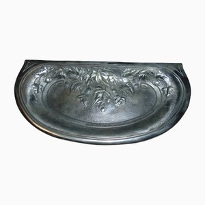 Fireplace Pan in Ash and Cast Iron, 1890s