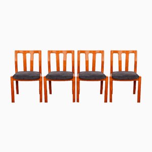 Vintage Teak Dining Chairs by Dyrlund, Denmark, 1960s, Set of 4