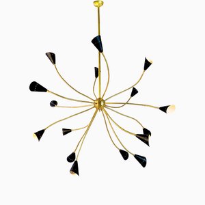 Lámpara de araña Sputnik Mid-Century con brazos flexibles