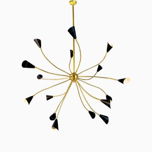 Lustre Sputnik Mid-Century avec Bras Flexibles