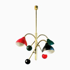 Mid-Century Chandelier with Flexible Arms, 1960s