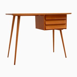 Mid-Century Cherry Wood Desk with Formica Top, 1950s