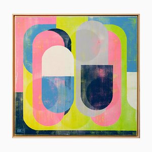 Ronald Hunter, Traffic Full Color Vert (1), 2023, Acrylique