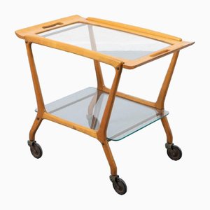 Mid-Century Italian serving Trolley Bar Cart by Ico Parisi for Angelo de Baggis, 1950s