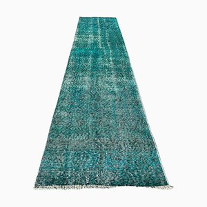 Vintage Turkish Distressed Narrow Runner Rug, 1970s