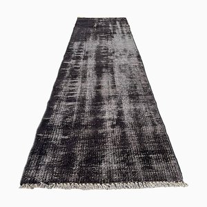 Vintage Turkish Distressed Narrow Runner Rug, 1970s