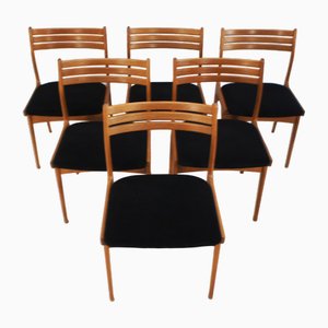 Skandinavische Vintage Stühle aus Heller Eiche von Johannès Andersen für Uldum Møbelfabrik, 1970er, 6er Set