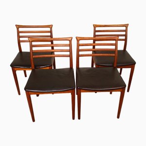 Danish Jacaranda Dining Chairs by Erling Torvits for Sorö Stolefabrik, 1950s, Set of 6