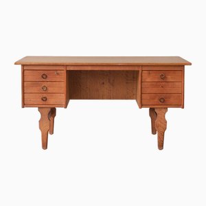 Mid-Century Danish Oak Desk attributed to Henning Kjærnulf