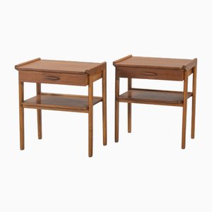 Comodini in teak, Svezia, anni '60, set di 2