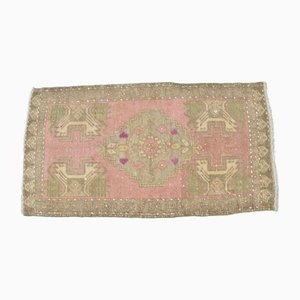 Petit Tapis Décor Rose Anatolien en Laine