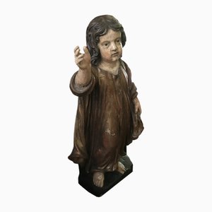 18th Century Sint Janneke Child in Polychrome and Limewood