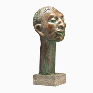 Sigge Berggren, Sculpture, 1950s, Bronze sur Socle en Marbre