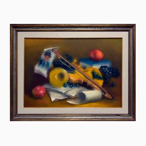 P. Bove, Natura morta, 1977, Olio su tela, con cornice