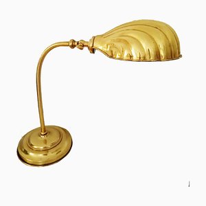 Lámpara Flexo de latón dorado, años 50
