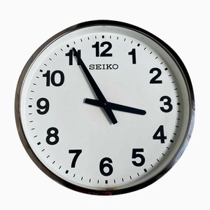 Industrial Seiko KH411S Wall Clock, Japan, 1980s