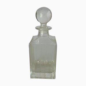 Decantador de whisky de cristal estilo Baccarat, Francia, década de 1900