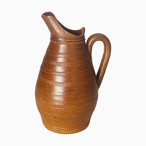 Stoneware Jug Pitcher, France, 1960s