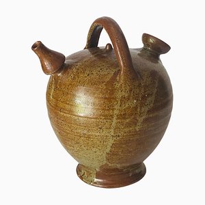Französisches Mid-Century Keramikgefäß aus Steingut
