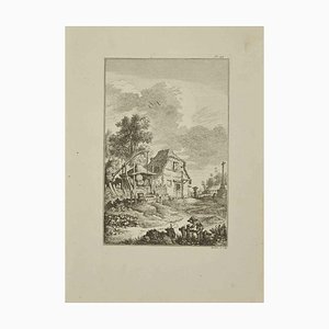 Pierre Quentin Chedel, Landscape, Etching, 1755