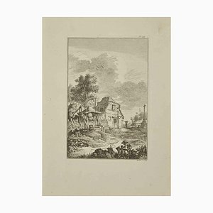 Pierre Quentin Chedel, Paysage, Eau-forte, 1755