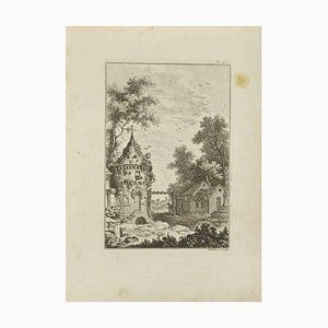Pierre Quentin Chedel, Landscape, Etching, 1755