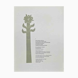 Jean Lurçat, L'albero con poesia, Litografia, metà del XX secolo