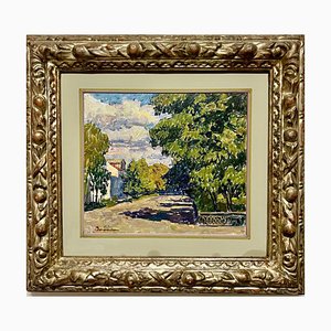 Vyacheslav Zabelin, Sunny Day Landscape, 1970s, Oil, Framed