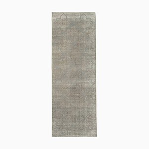 Tapis de Couloir Vintage Gris Délavé, Turquie