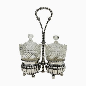 Dutch Cruet Pickle Set attributed to Van Kempen and Sons, 1891, Set of 3