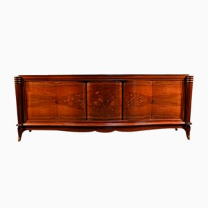 Credenza Art Déco a 5 ante attribuita a J. Leleu, anni '40