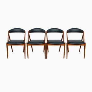 Modell 31 Esszimmerstühle von Kai Kristiansen für Schou Andersen, 1960er, 4er Set