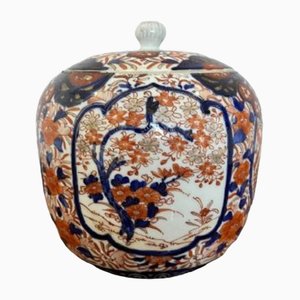 Vaso Imari antico con coperchio, Giappone, 1900