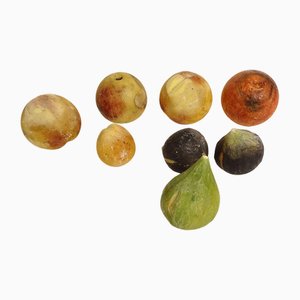Fruits Décoratifs en Marbre de Carrare, 1800s, Set de 8