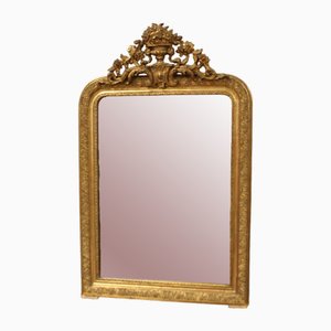 Miroir en Bois Blond Doré