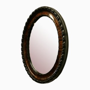 Miroir Ovale Édouardien Fini Scumble, 1890s