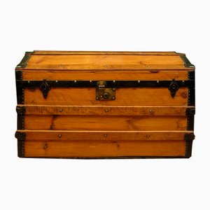 Antique Dome Topped Trunk in Pine, 1890s