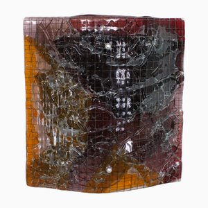 Lampada da parete Van Tetterode Art Glass Amsterdam, 1958