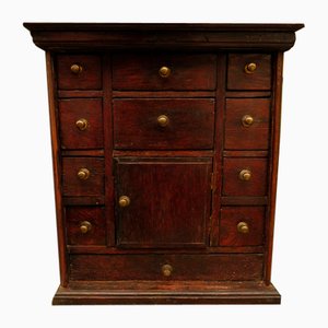 Mueble de especias georgiano antiguo con cajones