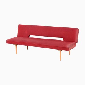 Miroslav Navratil zugeschriebenes Mid-Century Sofa aus Buche, Tschechien, 1960er