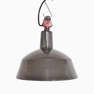 Vintage Enamel Pendant Lamp, 1950s