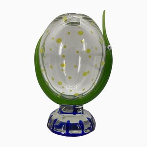 Vintage Italian Vasi Del Mare Series Vase in Murano Glass by Anna Gili for Salviati, 1992