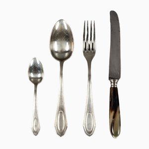 Alpacca Besteck Modell Veritable, 1920er, 48 . Set