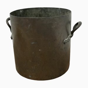 Large 19th Century Tinned Copper Cooking Pot