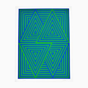 Jürgen Peters, Screenprint, 1971, Op Art autografata e limitata