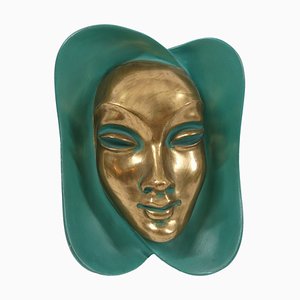 Achatit Wall Mask by Peter Ludwig for Achatit-Werkstätten, 1950s