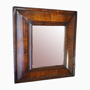 17th Century William and Mary Walnut Cushion Moulded Mirror, 1690s