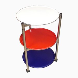 Table d'Appoint Vintage sur Roulettes, 1980s