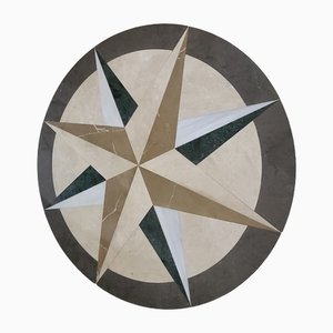 Hallway Star Floor Tile in Marble